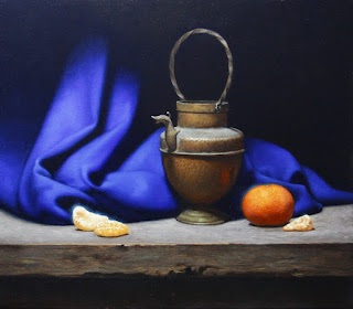 pinturas-bodegones-realistas-jarras-frutas