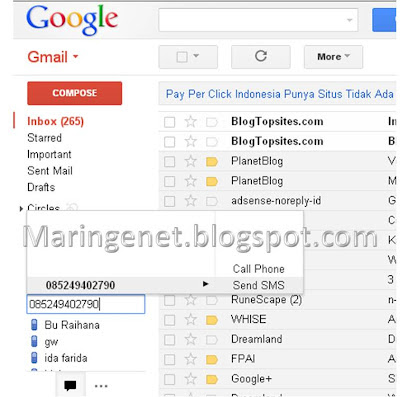 Cara Mengirim SMS Gratis Lewat Gmail