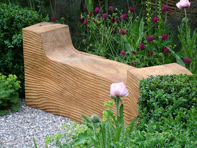 wooden garden bench