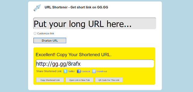 Cara Memperpendek/Shorten URL Postingan dengan Mudah