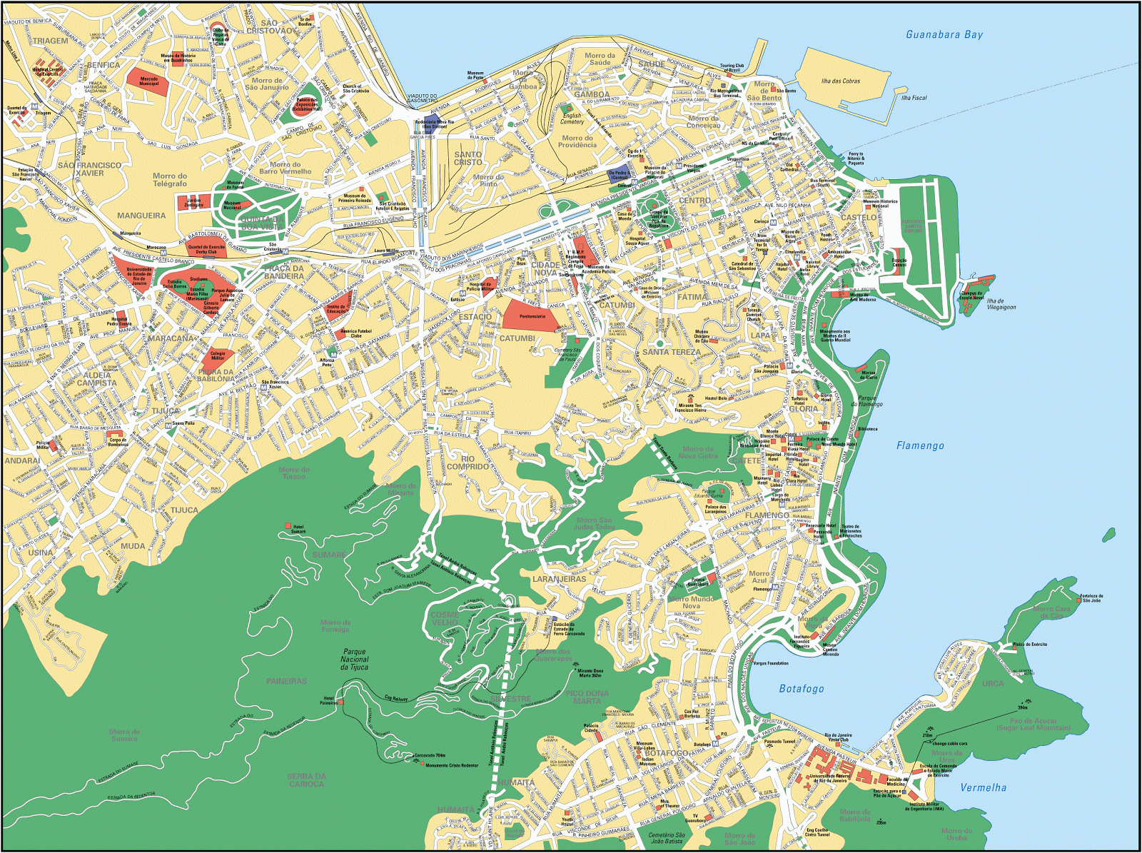 Map Of Cities Map Of Rio De Janeiro