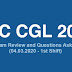 SSC CGL 2019 Exam Review and Questions Asked (04.03.2020 - 1st Shift)