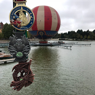 Disneyland Paris Magic Run 2018 Médailles semi, 31K, 36K