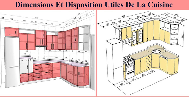 Dimensions et disposition utiles de la cuisine