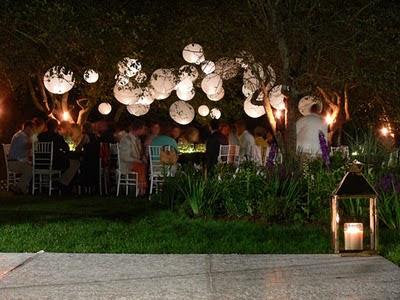 outdoor weddings lanterns
