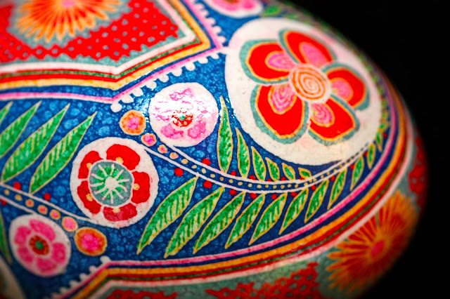 Asian inspired Batiked eggshell