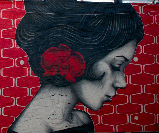 "Vroom Vroom" Street Art Collaboration By Fin DAC and Angelina Chrtistina In Williamsburg, USA. 3