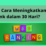 Bagaimana Cara Meningkatkan Alexa Rank dalam 30 Hari? 