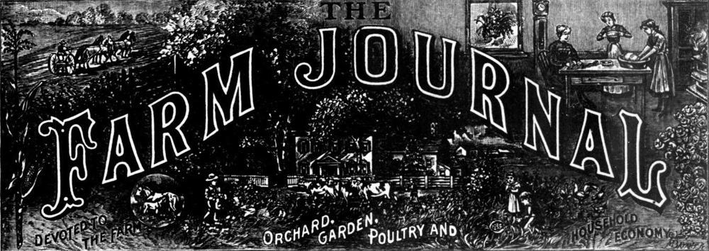 The Farm Journal masthead, July 1906
