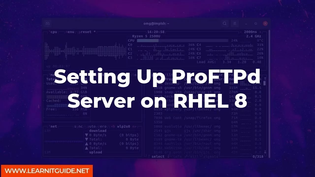 Setting Up ProFTPd Server on RHEL 8