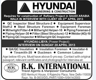 Hyundai Libya Power Project Jobs