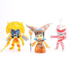 Hastings Exclusive Mighty Morphin Power Rangers “Crystal Edition” Villains Mini Vinyl Figure 3 Pack by The Loyal Subjects - Rita Repulsa, Lord Zedd & Goldar