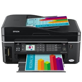 Epson WorkForce 600 Wireless All-in-One Printer (Black) 