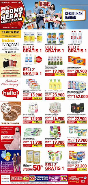 Katalog Promo CARREFOUR TRANSMART Akhir Pekan Periode 09 - 11 Maret 2018