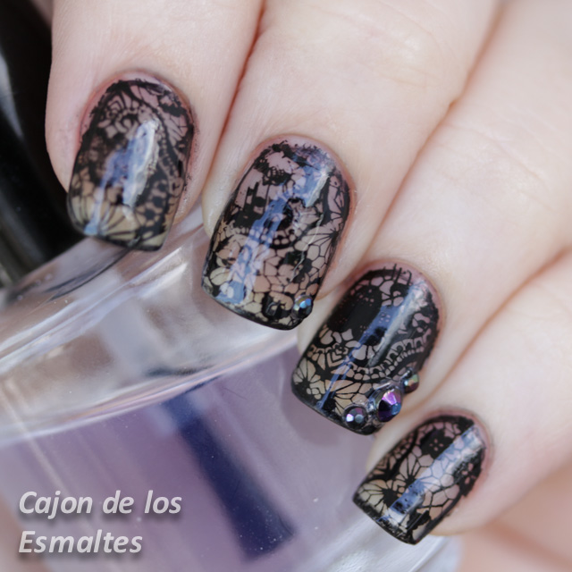 uñas decoradas 2014 born pretty stamping plates with mundo de unas black