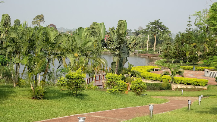 Green park in the middle of Malabo