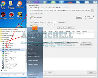 pilih menu eMMC Software Download