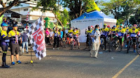 Dandim 0410/KBL dan Dirlantas Polda Lampung Buka Sepeda Santai di Saburai 