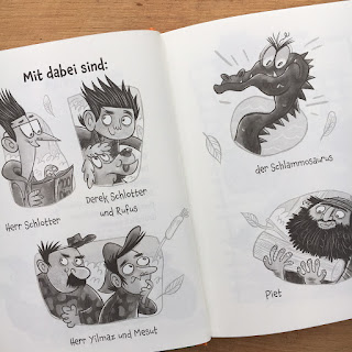 "Die schaurigen Fälle des Derek Schlotter: Aufstand des Schlammosaurus" von Nicolas Gorny, mit Illustrationen von Benedikt Beck, erschienen im Südpol Verlag