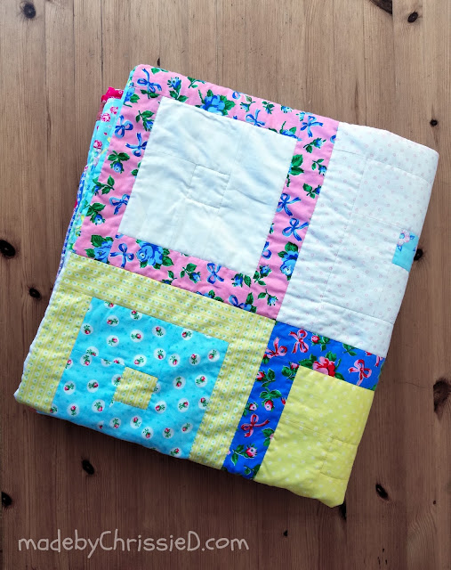 Just One Block Quilt by Chris Dodsley @made by ChrissieD