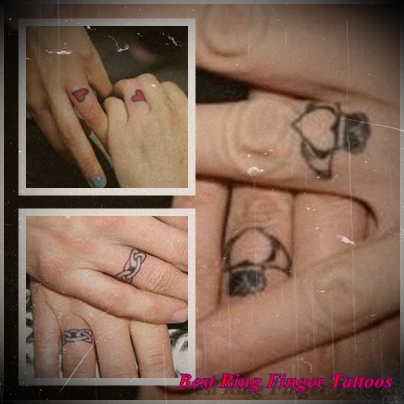 Getting a tattoo on the ring finger symbolizes love forever