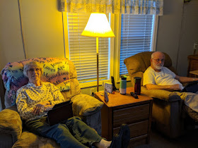 couple in yellow lamp light