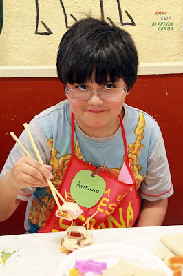 Cocinando en el CEIP Alfredo Landa