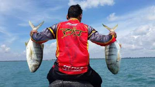 Cast jig dan mikro jigging di Rig Pengeboran Segama