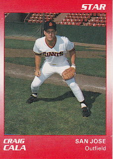 Craig Cala 1990 San Jose Giants card