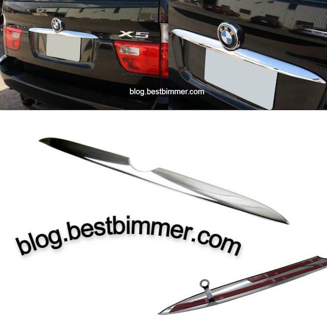 Trunk Lid Moulding BMW E53 - Bahan ABS - Warna Chrome