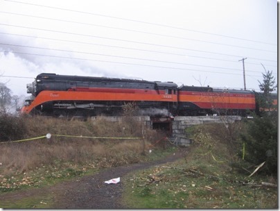 IMG_1142 Southern Pacific Daylight GS-4 4-8-4 #4449 at Oaks Park in Portland, Oregon on December 12, 2009