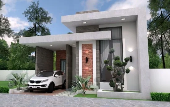 14 Desain rumah modern 2020 dengan atap datar