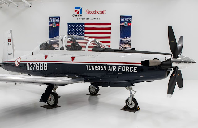 Tunisia receives Beechcraft T6C Texan