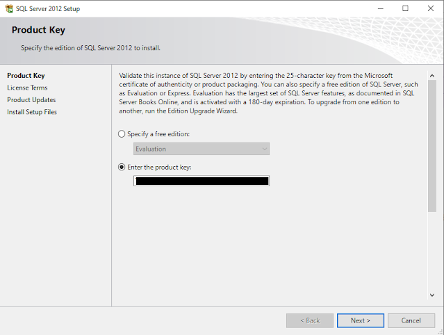 Install SQL Server 2012