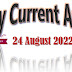  24 August Current Affairs 
