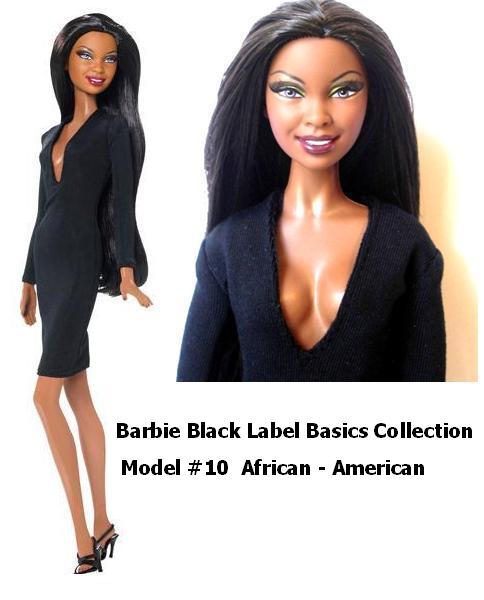 The 2010 Barbie Basics Collection is based on Black Label Fashion