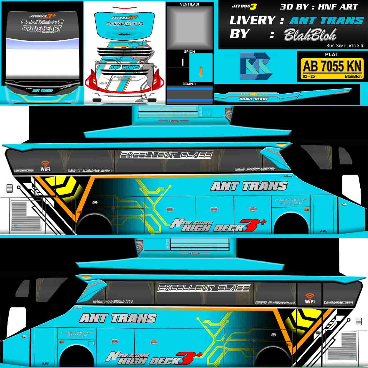 livery bus ant trans