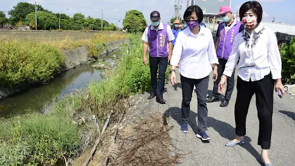 二水、溪州道路及排水護岸破損 視察改善路不平及排水護岸