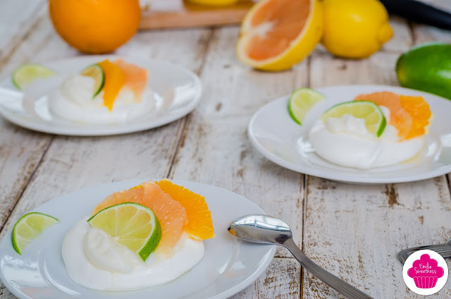 Mini-pavlova aux agrumes