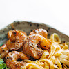 Red Pepper Fettuccine with Shrimp
