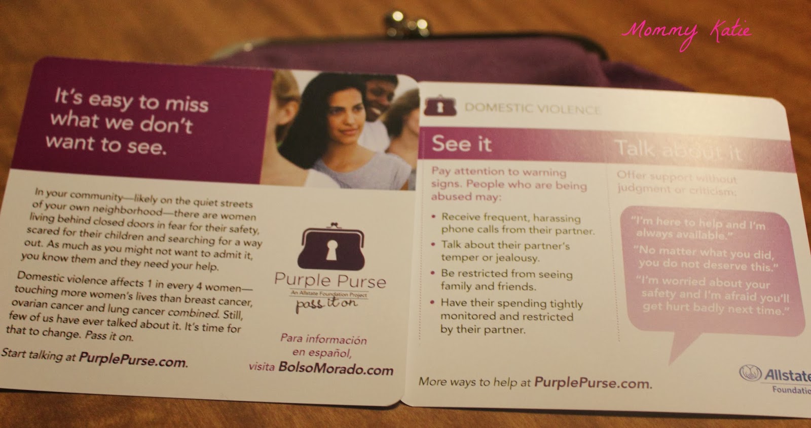 sponsored Allstate's Purple Purse: Pass It On
