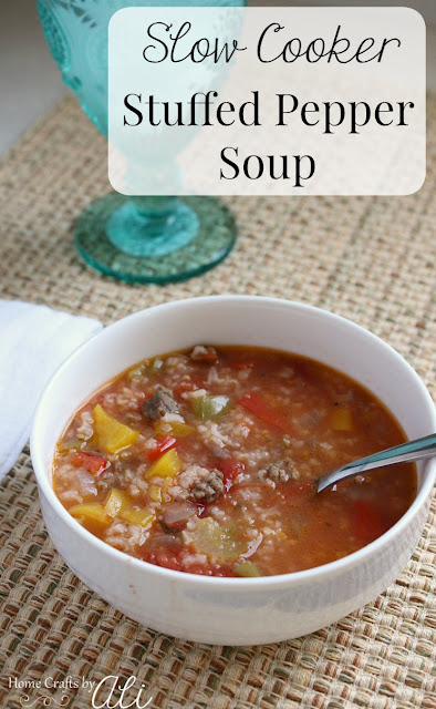 Slow Cooker Stuffed Pepper Soup