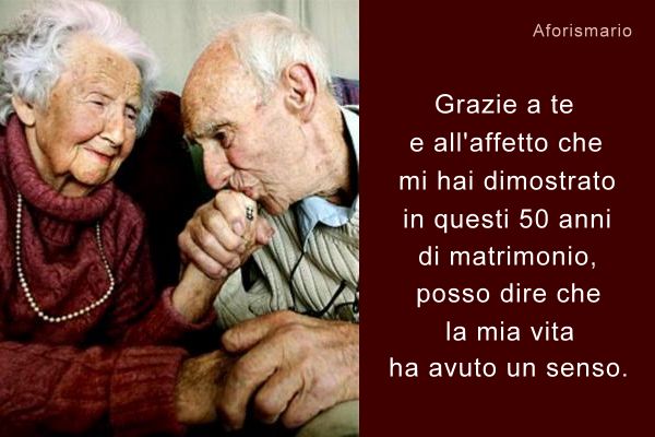 augurio di 50 anni di matrimonio