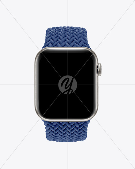 Apple Watch Series 6 with Titanium Case Mockup