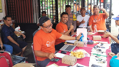 Aiptu H.Marpaung Semarakan HUT RI-78 Bersama Warga Griya Mitra Lestari Jati Ranggon