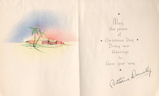 Catherine Donnelly Christmas card to Mary Theresa Sheehan Walsh before 1939 http://jollettetc.blogspot.com