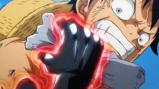 ワンピースアニメ ルフィ 流桜習得 武装色の覇気 Luffy Mastered Ryuo Haki