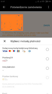 Jak płacić na Aliexpress 2019, Aliexpress przelewy24