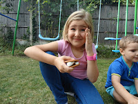 Top Ender eating a S'more