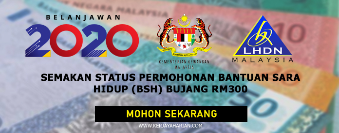 Semakan Permohonan Bantuan Sara Hidup Bujang 2020 (BSH 